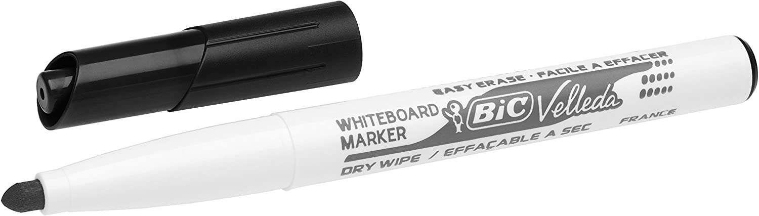 Marcador para Quadro Branco BIC Velleda 1741 (Plástico - Preto)