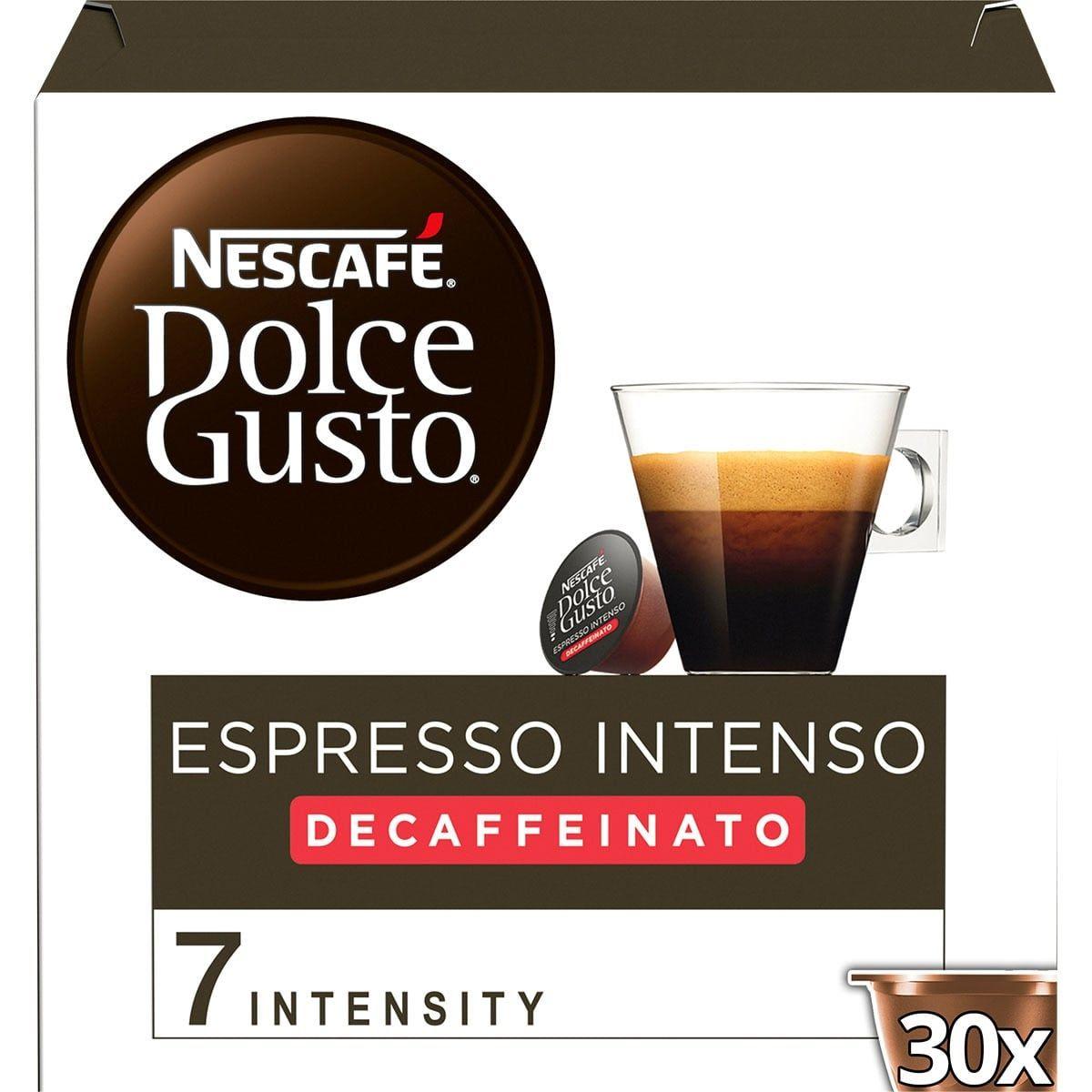 Cápsulas de Café NESTLÉ Dolce Gusto Espresso Intenso Descafeinado (30 Cápsulas)