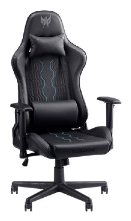 Cadeira Gaming ACER Predator Rift Go PGC-331 (120 kg - 0-90° - PVC, Imitação de pele - Preto e Azul) — miniatura 2