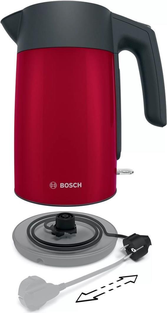 Chaleira Elétrica BOSCH TWK7L464A (2400 W - 1,7 l - Altura 27,5 cm - Vermelho)
