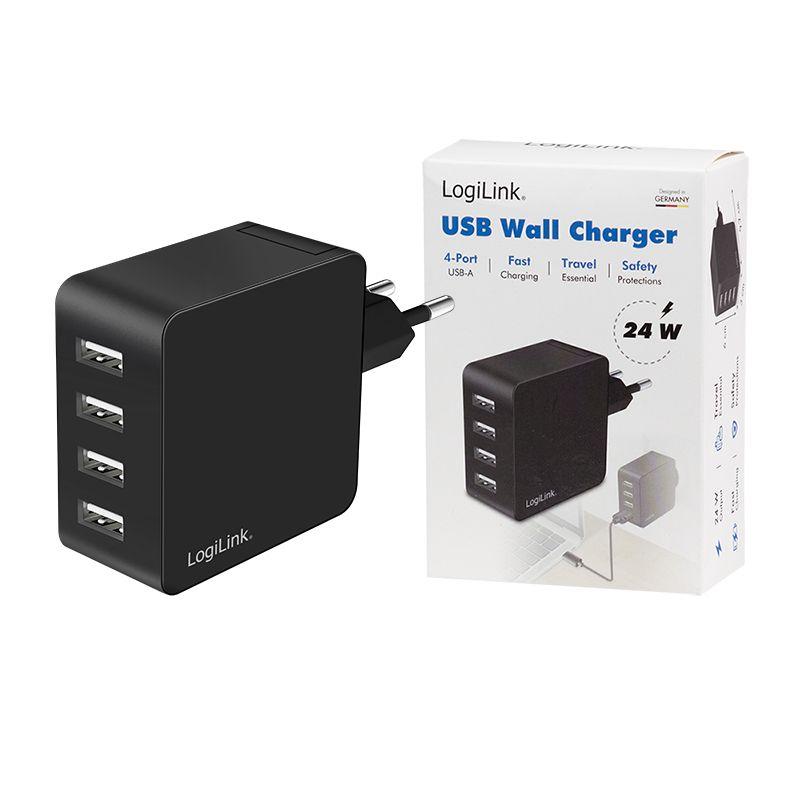 Carregador LOGILINK PA0336 (24 W - Até 24 W - Preto), miniatura 5
