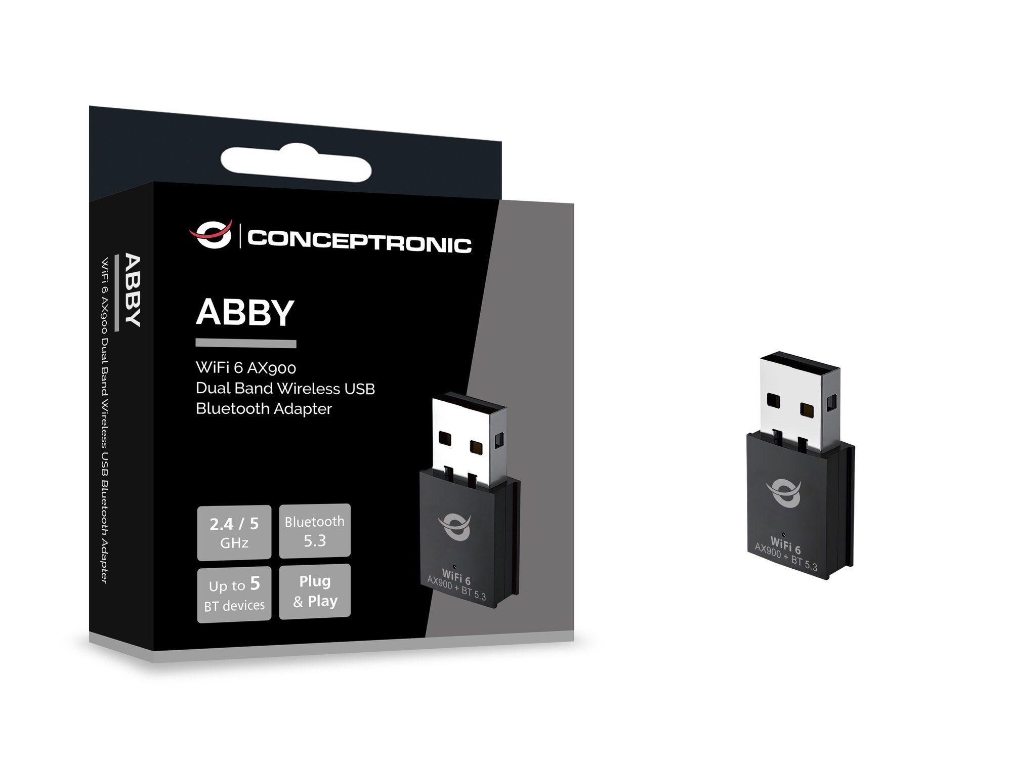 Adaptador USB Wi-Fi CONCEPTRONIC ABBY26B (Wi-Fi 6 - 900 Mbit/s - Dual-band - Preto), miniatura 6