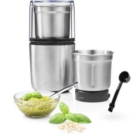 Picadora e Moinho PRINCESS 221040 (200 W - 0,19 L - Aço inoxidável - Preto e Aço Inoxidável)
