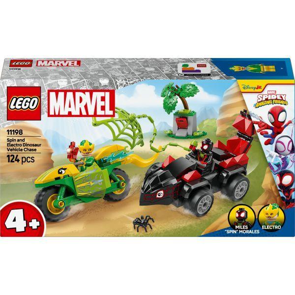 LEGO 11198 Marvel Super Heroes Spin e Electro – Perseguição em Veículos Dinossauros (4+ anos - 124 peças) — miniatura 3