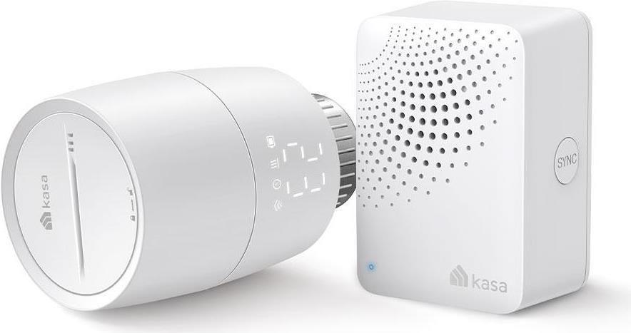 Kit Válvula Termostática Inteligente TP-LINK Kasa KE100 (Policarbonato - Branco)