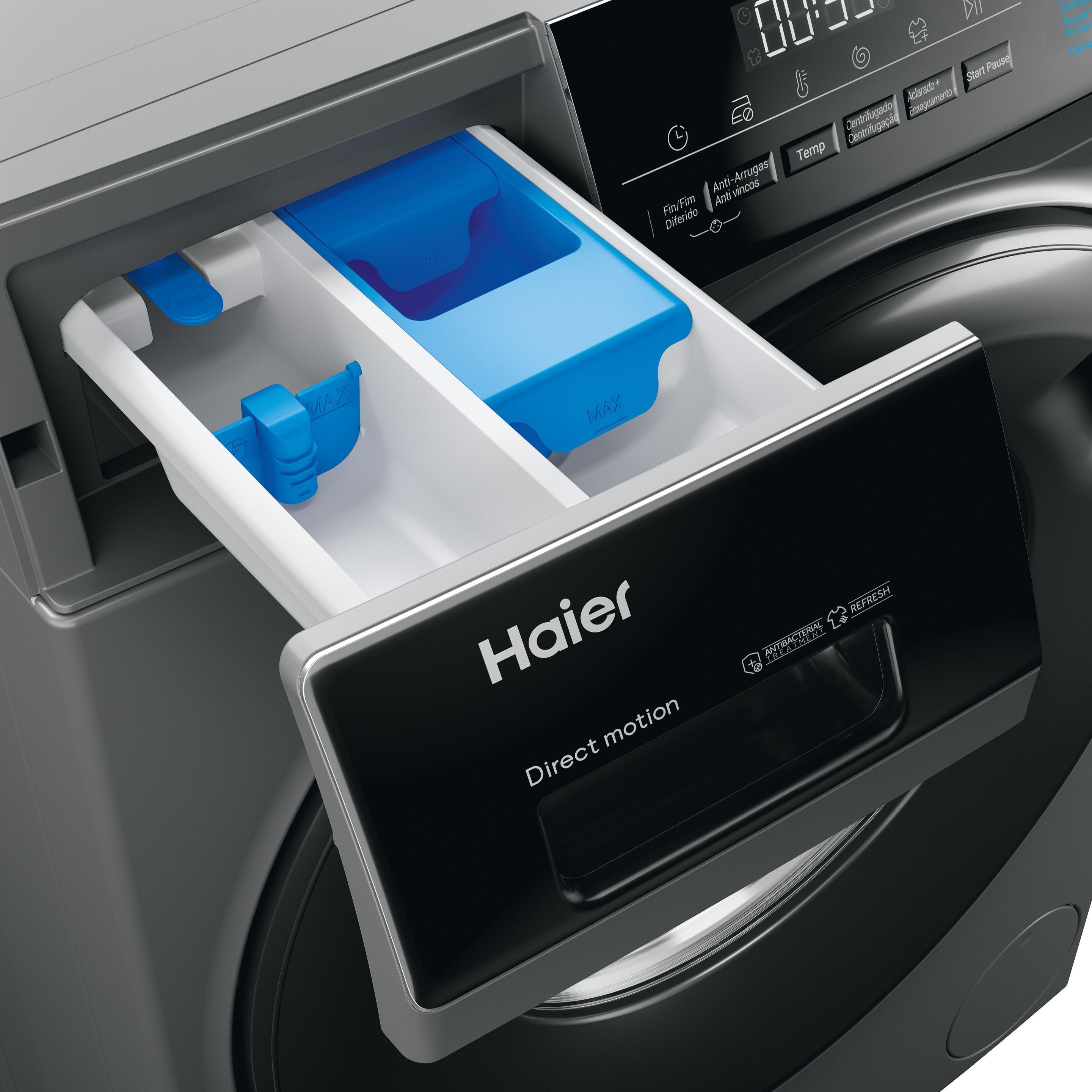 Máquina de Lavar Roupa Independente HAIER HW90-B14939S8-IB (1400 RPM - B - A - Antracite), miniatura 7