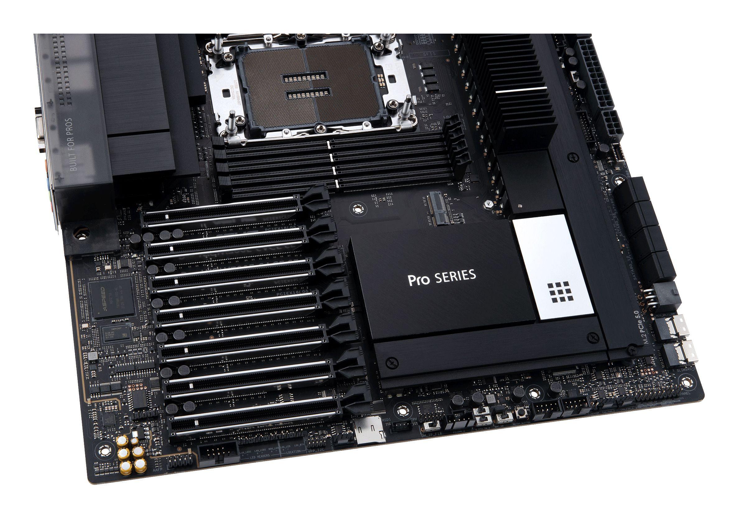 Motherboard ASUS PRO WS W790E-SAGE SE (LGA 4677 (Socket E) - Intel Xeon W - EEB - Preto), miniatura 13