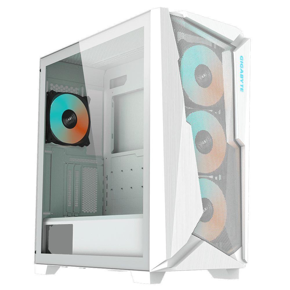 Caixa PC Gaming GIGABYTE AC301GW V2 (Midi Tower - Vidro, Plástico, Aço - 17 cm - Branco)