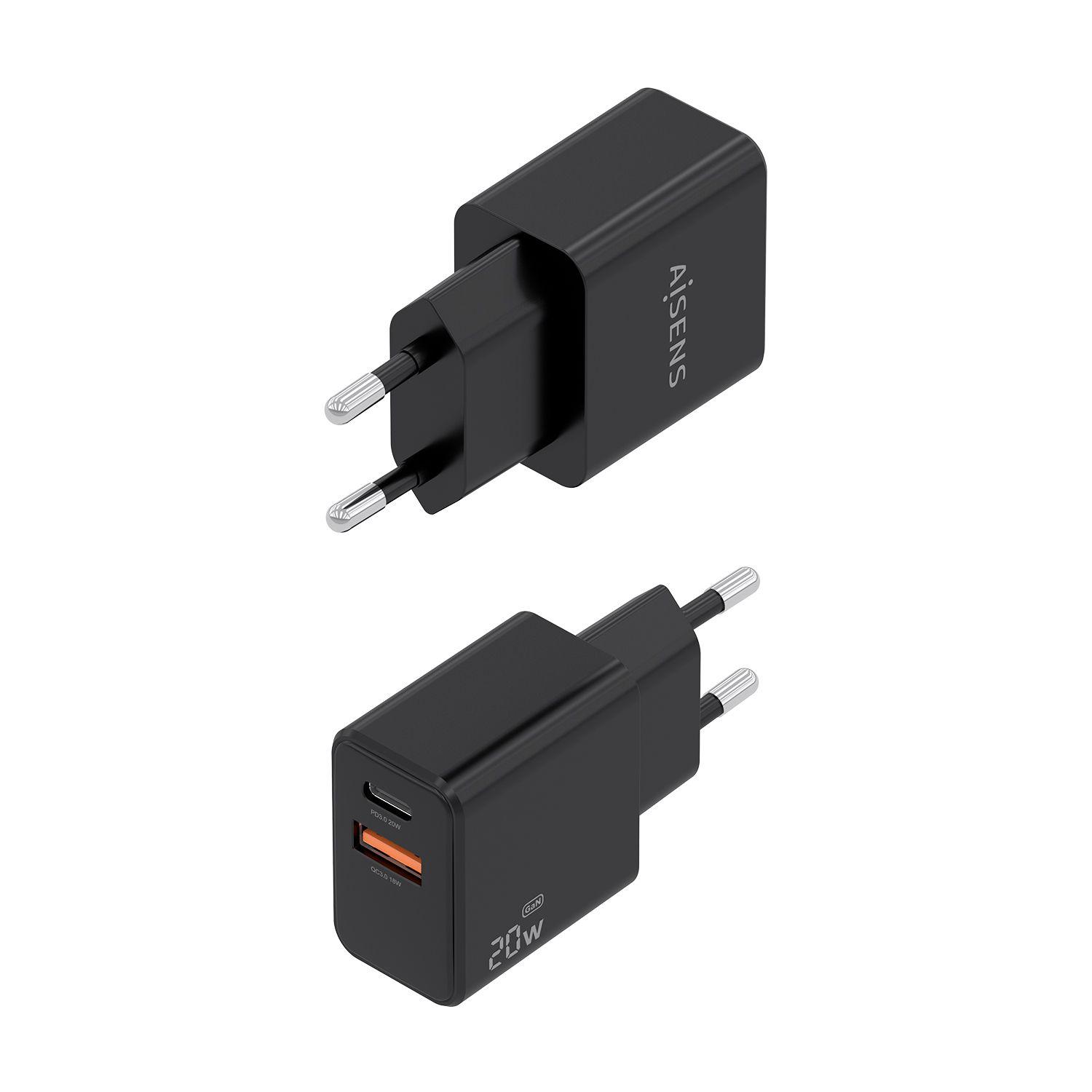 Carregador de Parede AISENS A110-1026 (20 W - Preto), miniatura 3