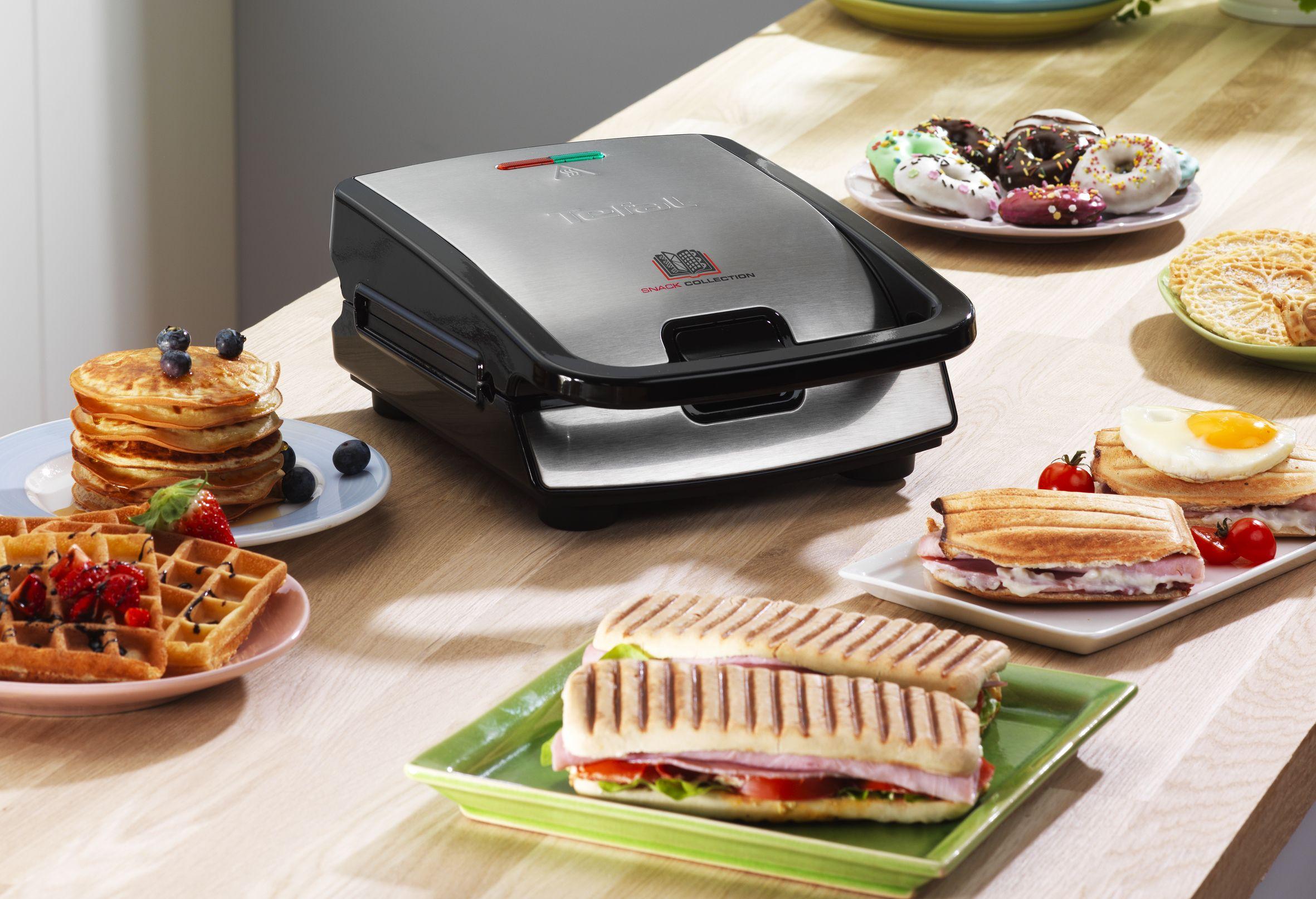 Sanduicheira TEFAL Snack Collection SW852D12 (Altura 36,1 cm - Preto/Inox), miniatura 11