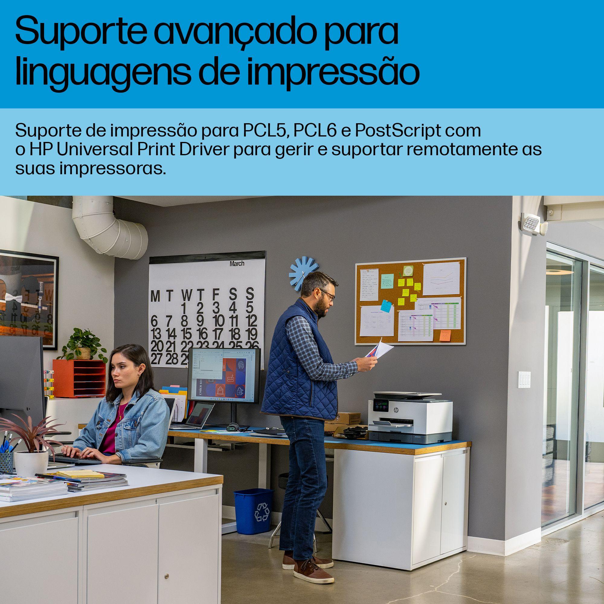Impressora Multifunções HP OfficeJet Pro 9130b (A4 - Impressão a cores - 500 folhas - Cinzento), miniatura 5