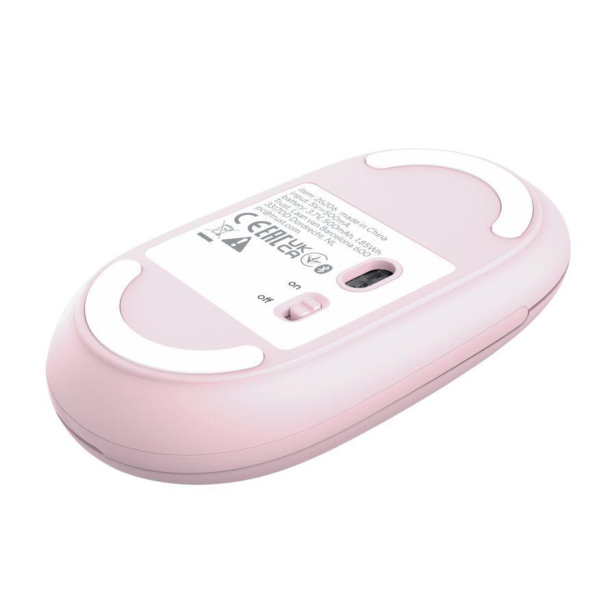 Rato TRUST Seron Slim Multi (Ambidestro - 3200 DPI - Ótico - Rosa) — miniatura 7
