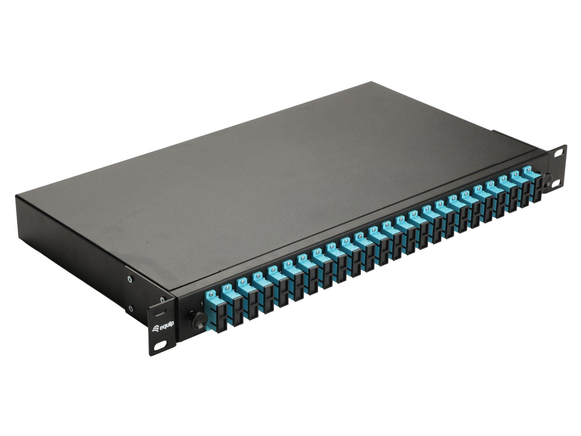 Painel de Distribuição de Fibra Ótica EQUIP 337312 (24 portas SC Duplex - OM3 - Preto)