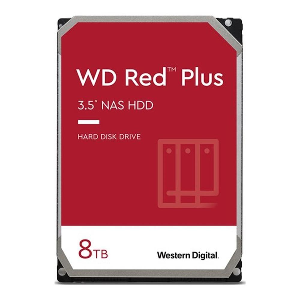 Disco Rígido Interno WESTERN DIGITAL Red Plus WD80EFPX (8 TB - SATA 6 Gb/s - 5640 RPM)
