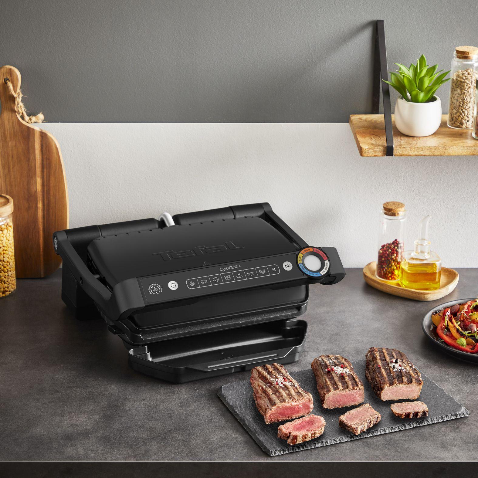 Grelhador de Contacto TEFAL OptiGrill+ GC717810 (Altura 17,5 cm - Preto), miniatura 5