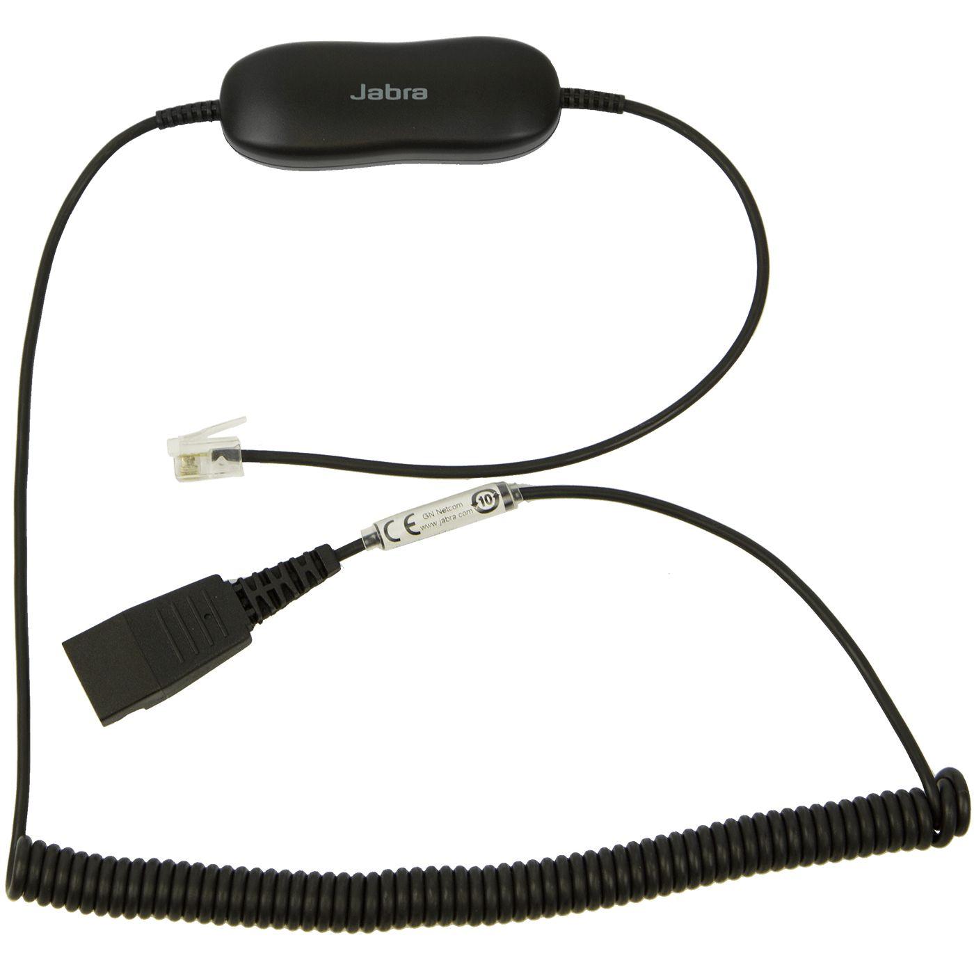 Cabo Telefónico JABRA GN1216 (QD para RJ-9, 2 m - Preto)