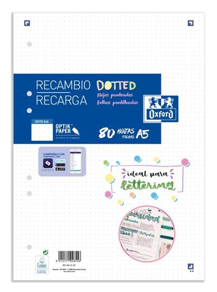 Recarga de Folhas OXFORD School A5 Dots (Pontilhado)