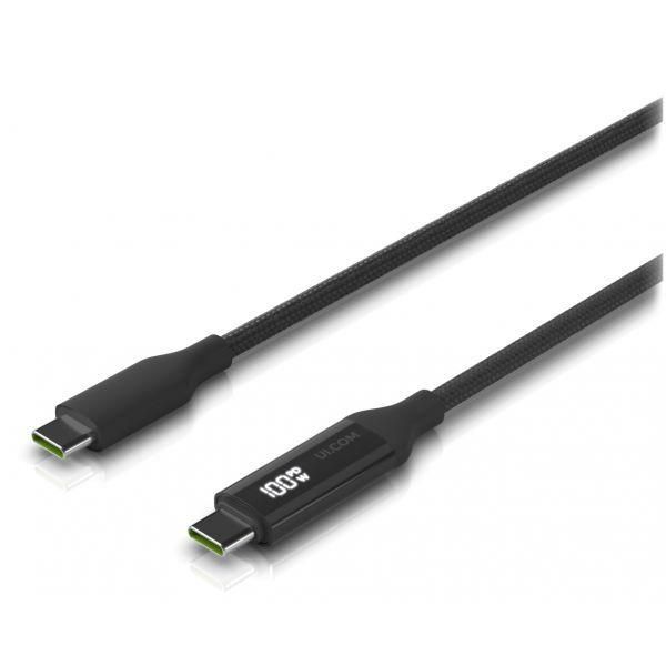 Cabo USB-C UBIQUITI UACC-Cable-USB-100W-2M-BK (2 m - USB-C - Preto e Cinzento) — miniatura 3