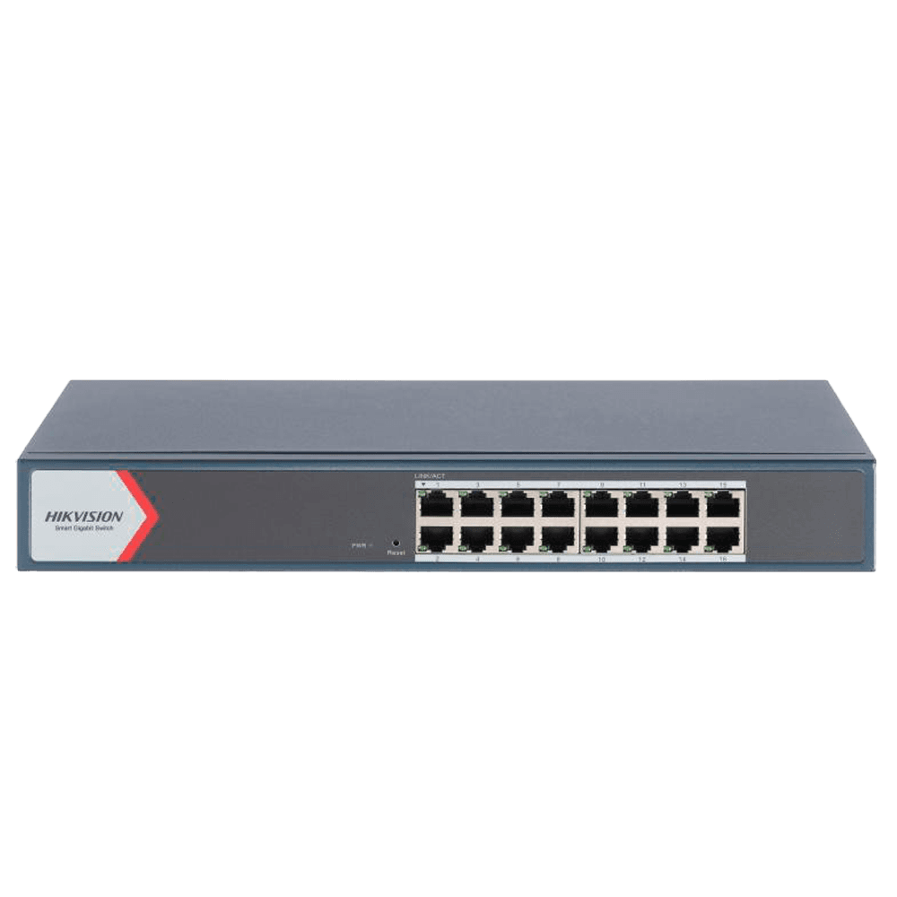 Switch Gerível HIKVISION DS-3E1516-EIV3 (10/100/1000 Mbps - Camada 2 - Cinzento)
