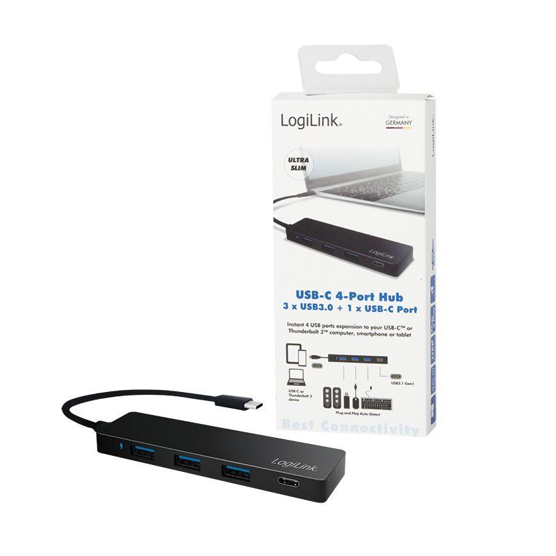 Hub USB-C LOGILINK UA0311 (Android, Chrome - Preto) — miniatura 5