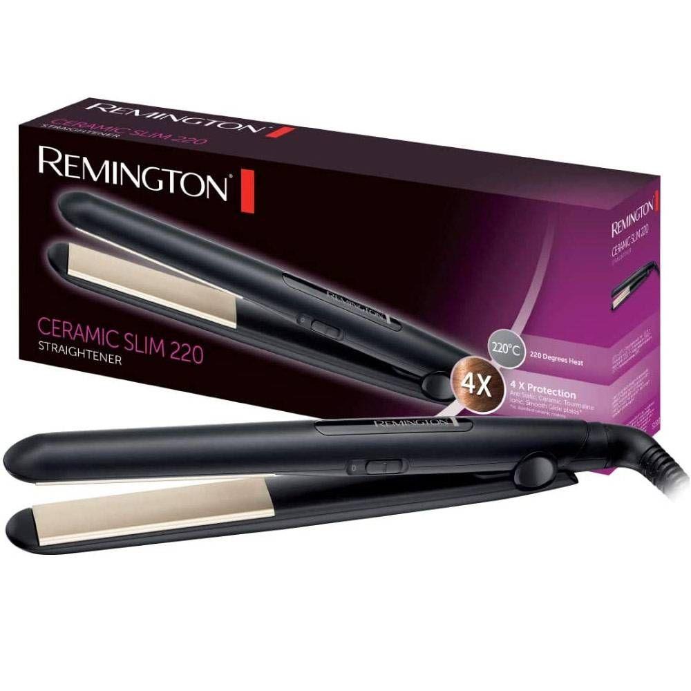 Alisador de Cabelo REMINGTON S1510 Ceramic Slim 220 (Preto)