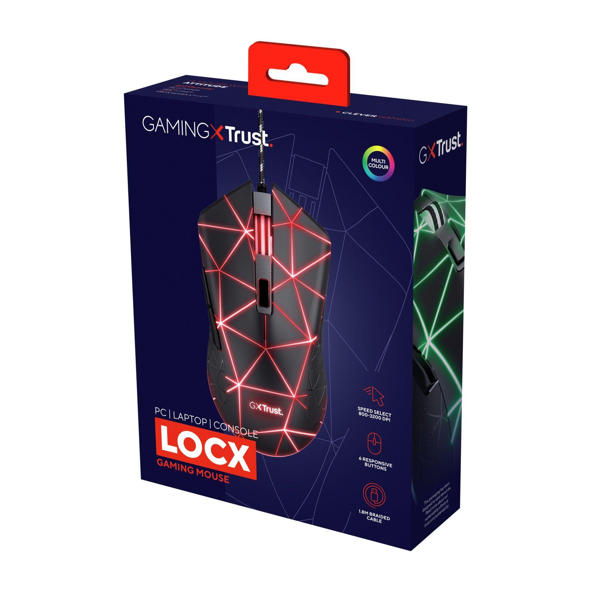 Rato TRUST GXT 133 Locx (Mão direita - 4000 DPI - Ótico - Preto), miniatura 5