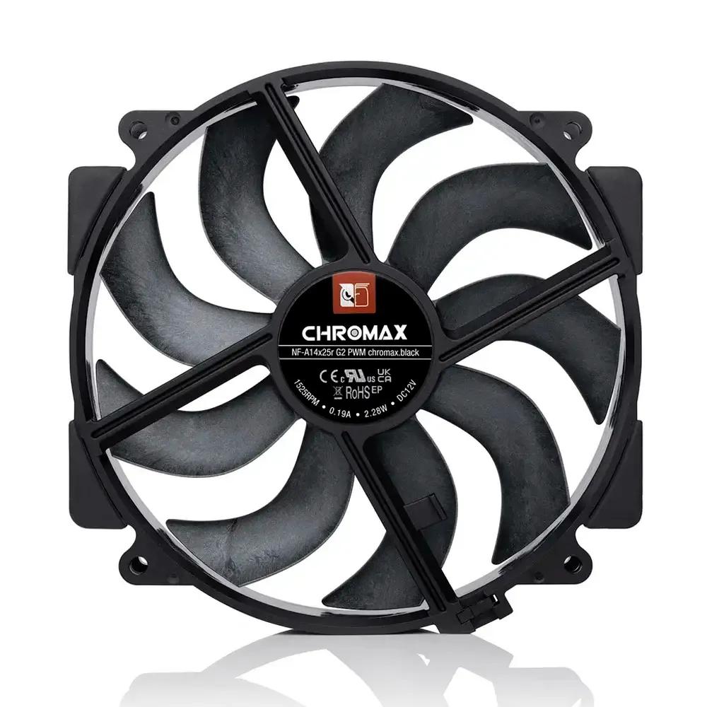 Ventoinha para Caixa de Computador NOCTUA NF-A14x25r G2 PWM chromax.black (Preto), miniatura 4
