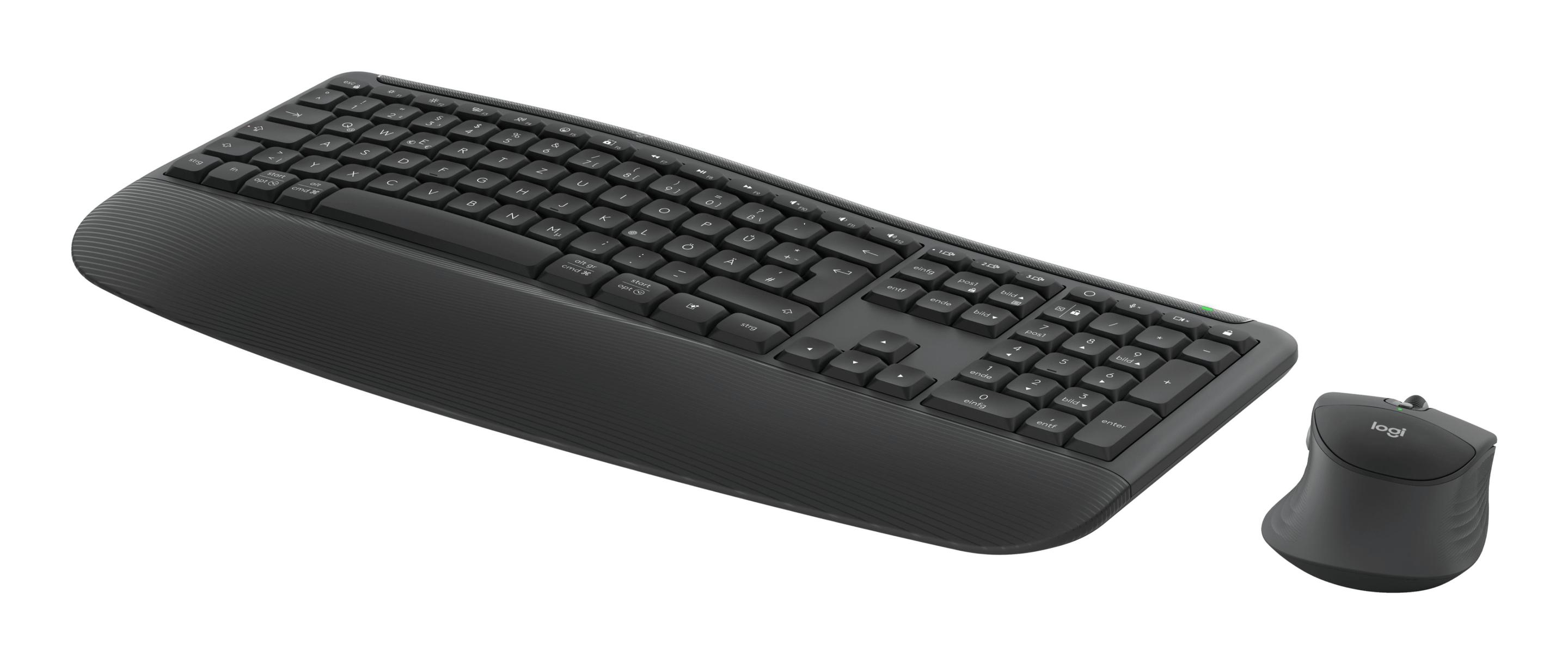 Teclado e Rato LOGITECH MK880 (Alemão - Tamanho completo - RF Wireless + Bluetooth - Grafite), miniatura 2