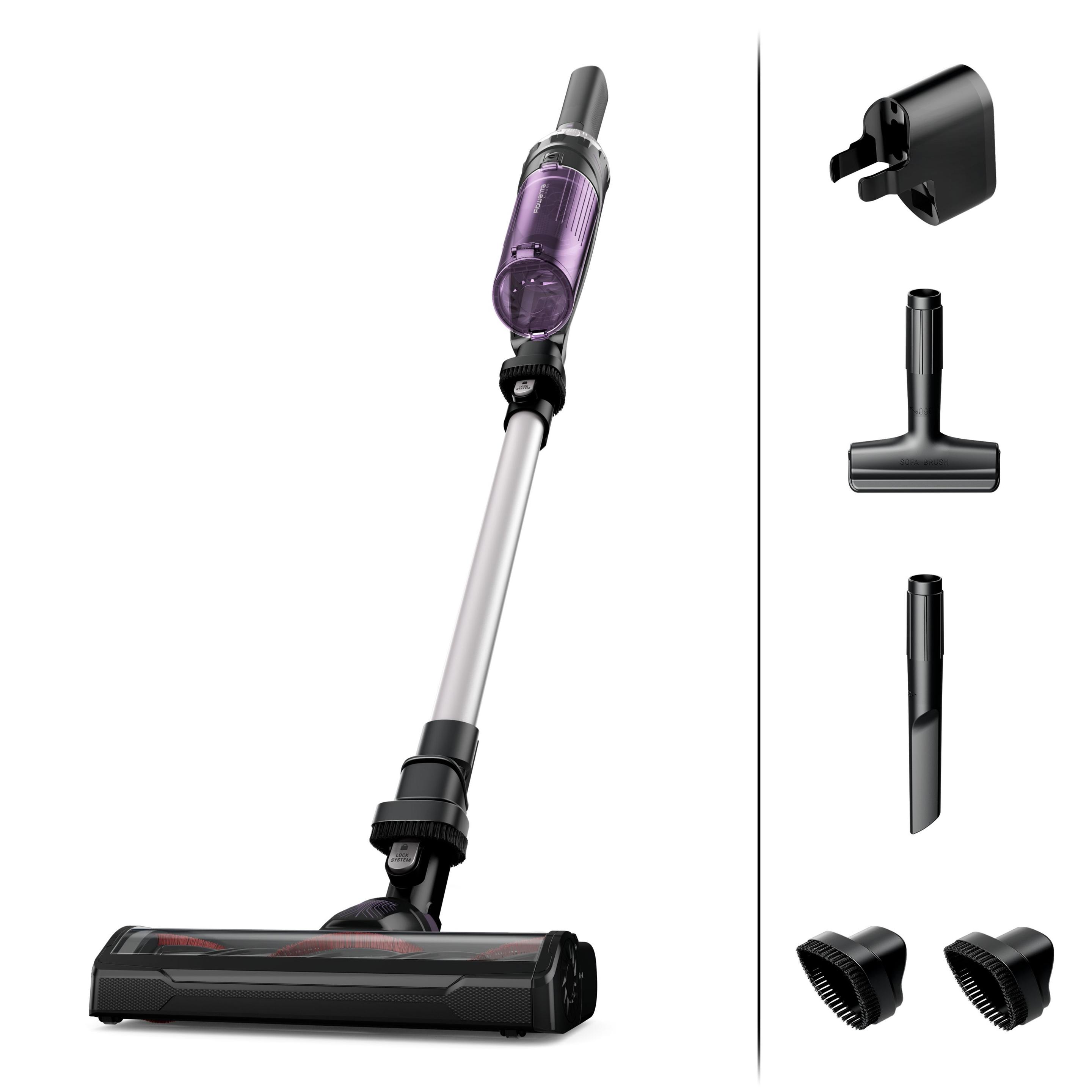 Aspirador Vertical ROWENTA RH1129WO X-Nano Essential (Altura 11,4 cm - Roxo e Alumínio)