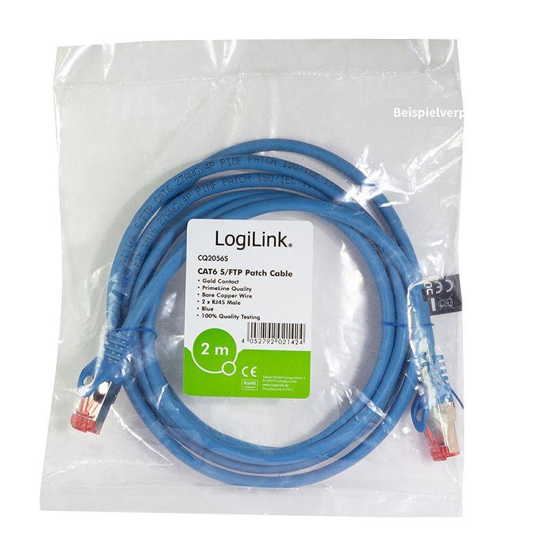 Cabo de Rede RJ45 LOGILINK CQ2066S (3 m - RJ-45 - Azul), miniatura 5