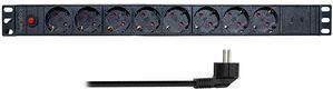 Bloco de Tomadas para Rack LOGILINK PDU8C06 (19 polegadas - 8 tomadas Schuko CEE 7/3)