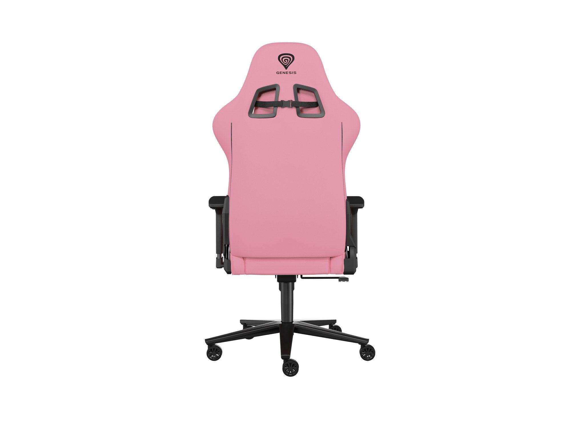 Cadeira Gaming GENESIS Nitro 720 (150 kg - 46,5-53,5 cm - Tecido - Preto/Rosa) — miniatura 2