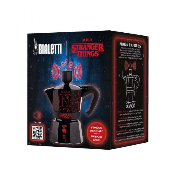 Cafeteira Italiana BIALETTI Moka Express Stranger Things (Preto e Vermelho) — miniatura 4