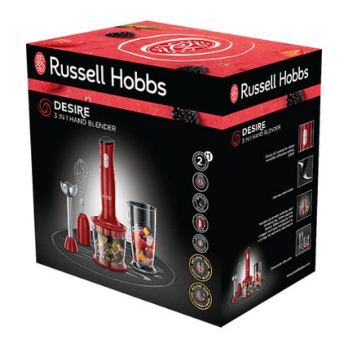 Varinha Mágica RUSSELL HOBBS Desire 24700-56 (500 W - Vermelho), miniatura 3