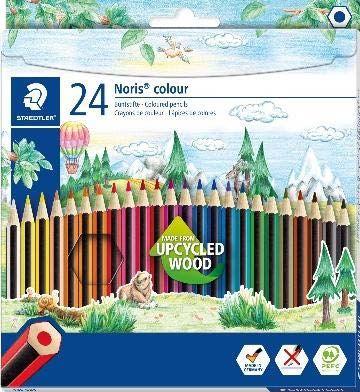 Lápis de Cor STAEDTLER Noris Colour 185 C24 (Madeira - Multicor)