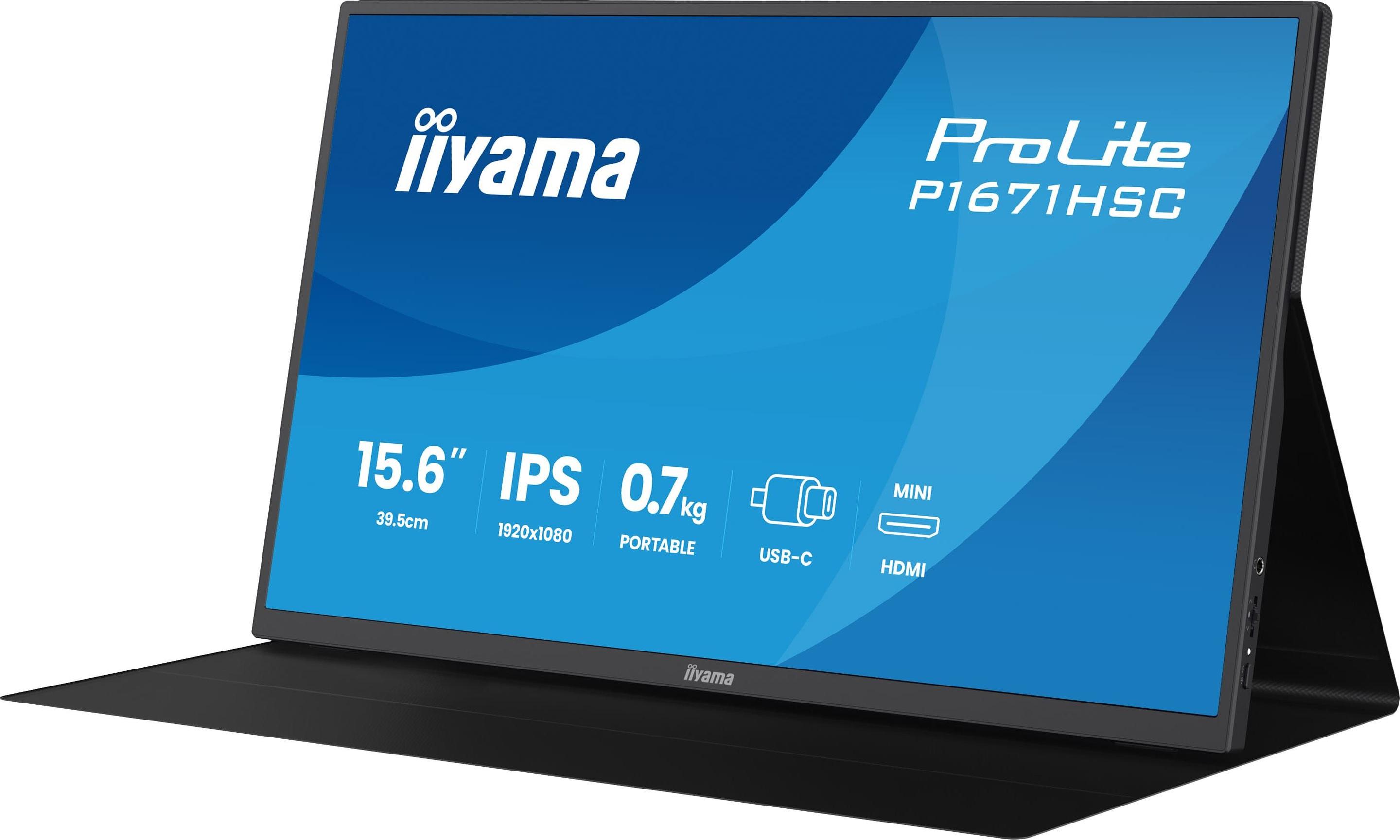 Monitor IIYAMA ProLite P1671HSC-B1 (15,6" Full HD IPS - Preto) — miniatura 6