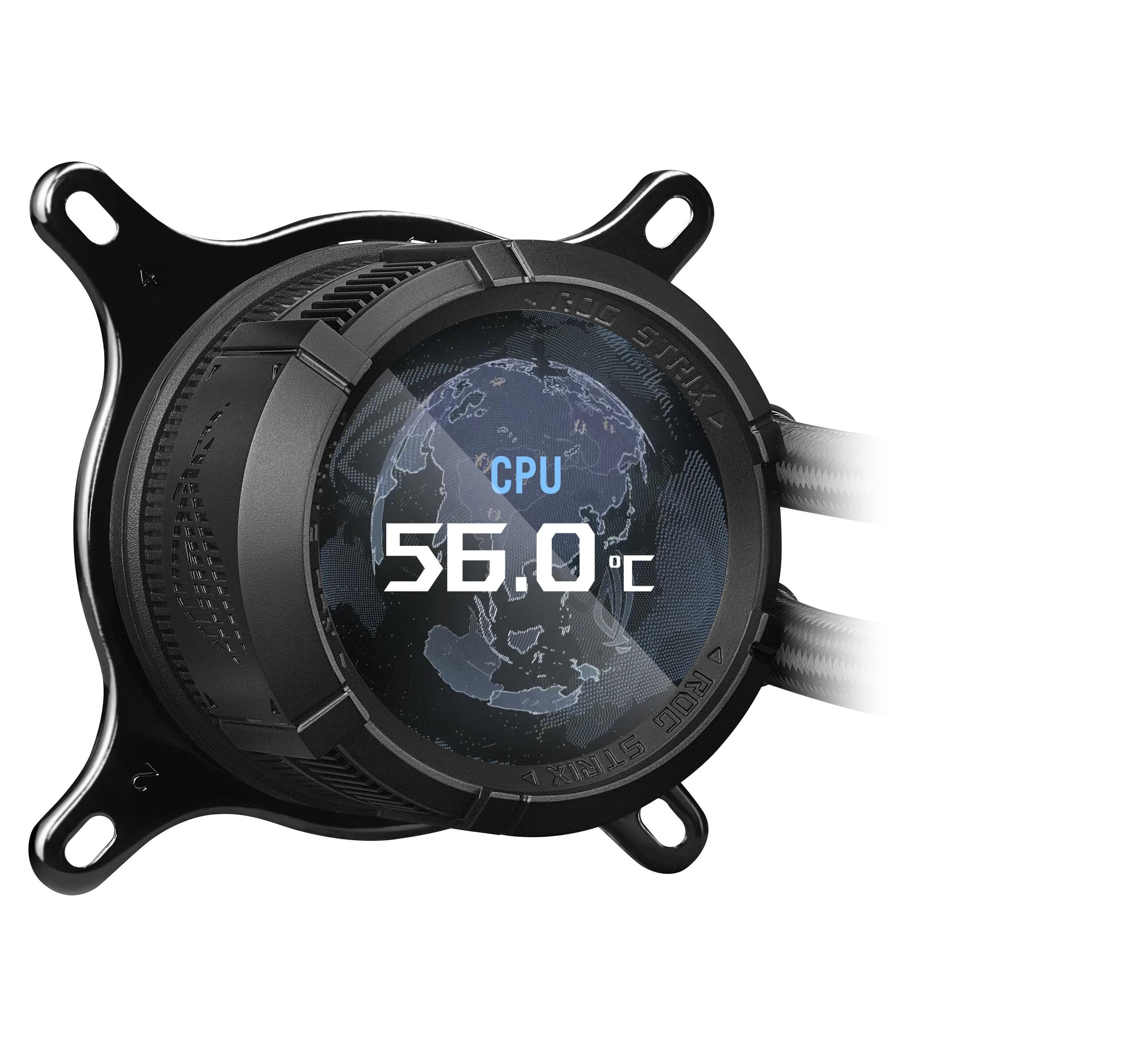 Refrigeração Líquida Tudo-em-Um ASUS ROG Strix LC III 360 ARGB LCD XL (120 mm - 3 ventoinhas - 2200 RPM - Preto), miniatura 6