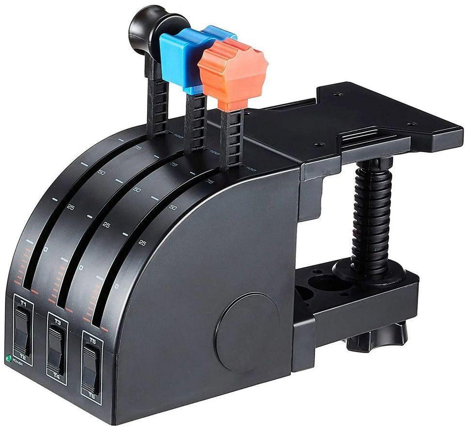 Quadrante de Acelerador para Simulador de Voo LOGITECH G Saitek PRO Flight Throttle Quadrant (Windows XP, XP64, Vista - Com fios - USB - Preto) — miniatura 3