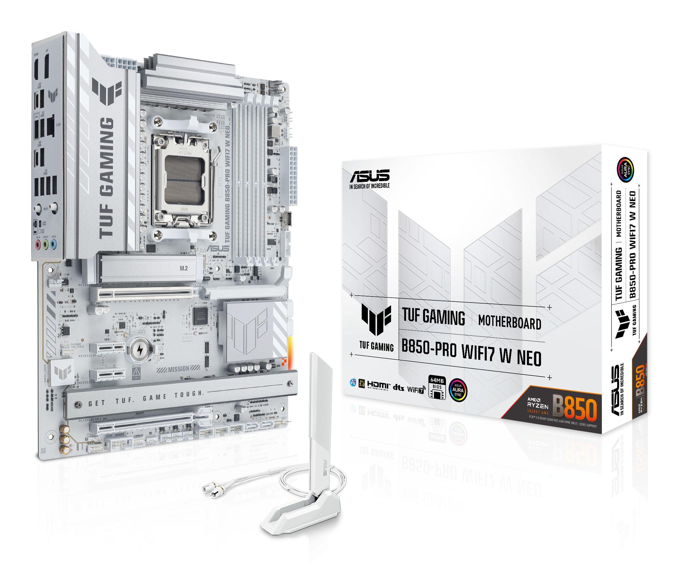 Motherboard ASUS TUF GAMING B850-PRO WIFI7 W NEO (AM5 - ATX - Duplo canal - Branco), miniatura 8