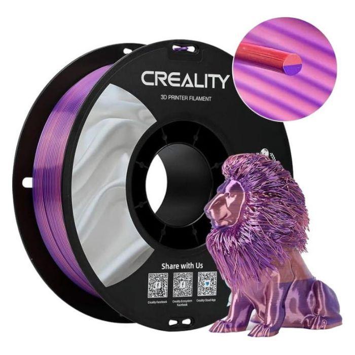 Filamento CREALITY CR-Silk PLA (Impressoras 3D FDM - Rosa/Roxo)