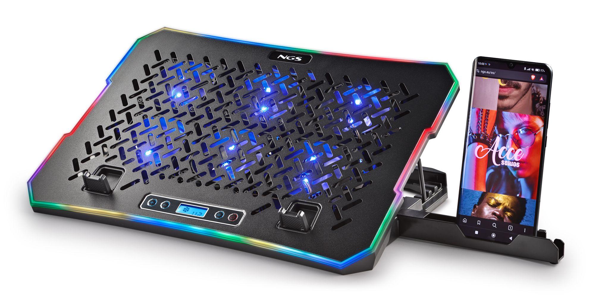 Base de Refrigeração NGS HEROSTAND (15,6" - LCD - 39,6 cm - Preto)