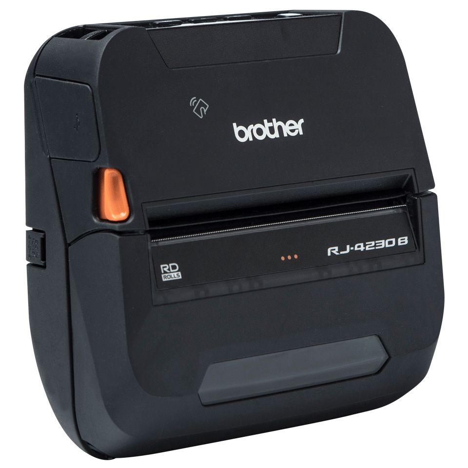 Impressora Portátil de Etiquetas e Talões BROTHER RJ4230B (Bluetooth, NFC, USB 2.0 - Com fios e sem fios - Preto), miniatura 4