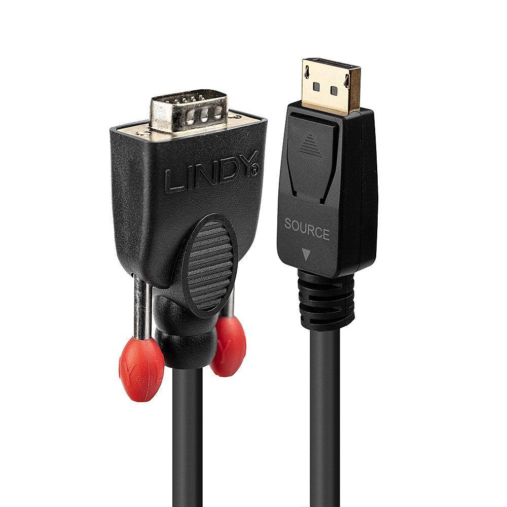 Cabo Adaptador DisplayPort para VGA LINDY 41942 (2 m - Preto)