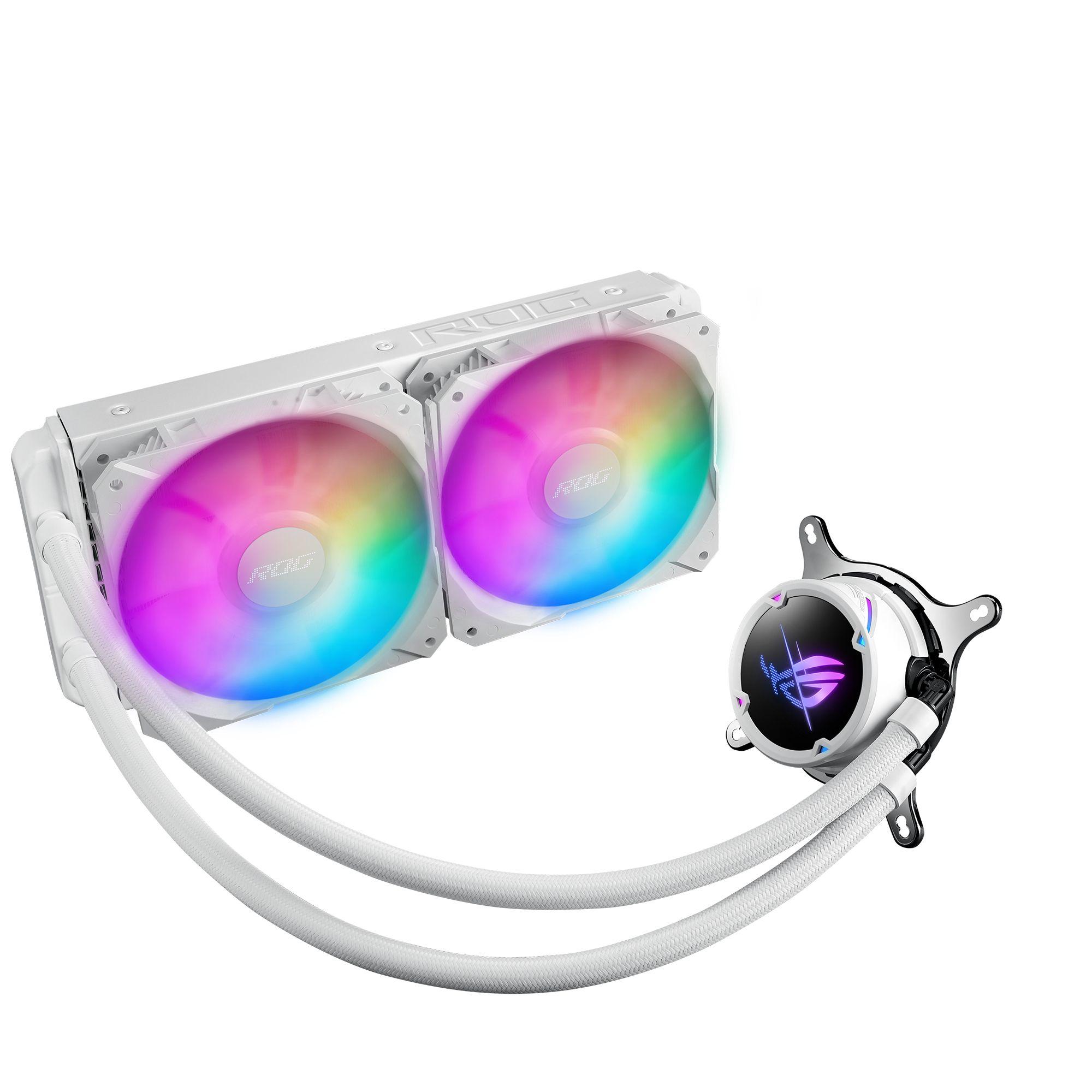 Cooler Líquido All-in-One ASUS ROG STRIX LC II 240 ARGB White Edition (12 cm - 2500 RPM - Multi - Branco)