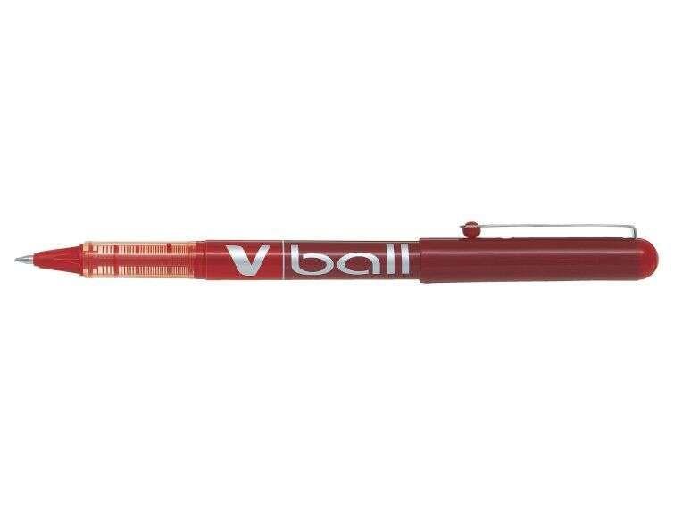 Caneta de Tinta Líquida Rollerball PILOT V-Ball 07 (Vermelho)