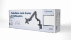 Suporte de Monitor GEMBIRD MA-DA1-02 (100 x 100 mm - 75 x 75 mm - 81,3 cm - Preto)