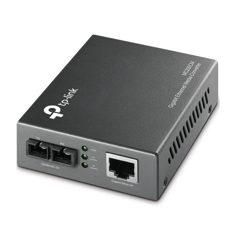 Conversor de Fibra TP-LINK MC200CM V3 (Gigabit Ethernet - 1000 Mbit/s - Preto)