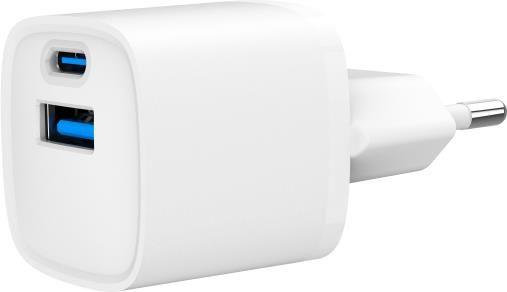 Carregador USB GEMBIRD TA-UC-PDQC20-W-01 (USB-A, USB-C - Smartphone, tablet, smartwatch)