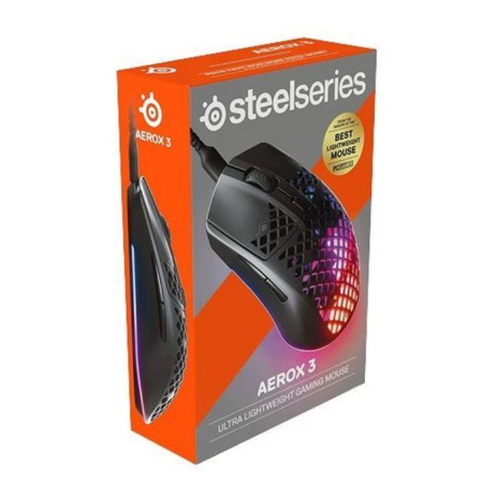 Rato STEELSERIES Aerox 3 (Mão direita - Até 8500 DPI - Ótico - Preto) — miniatura 6