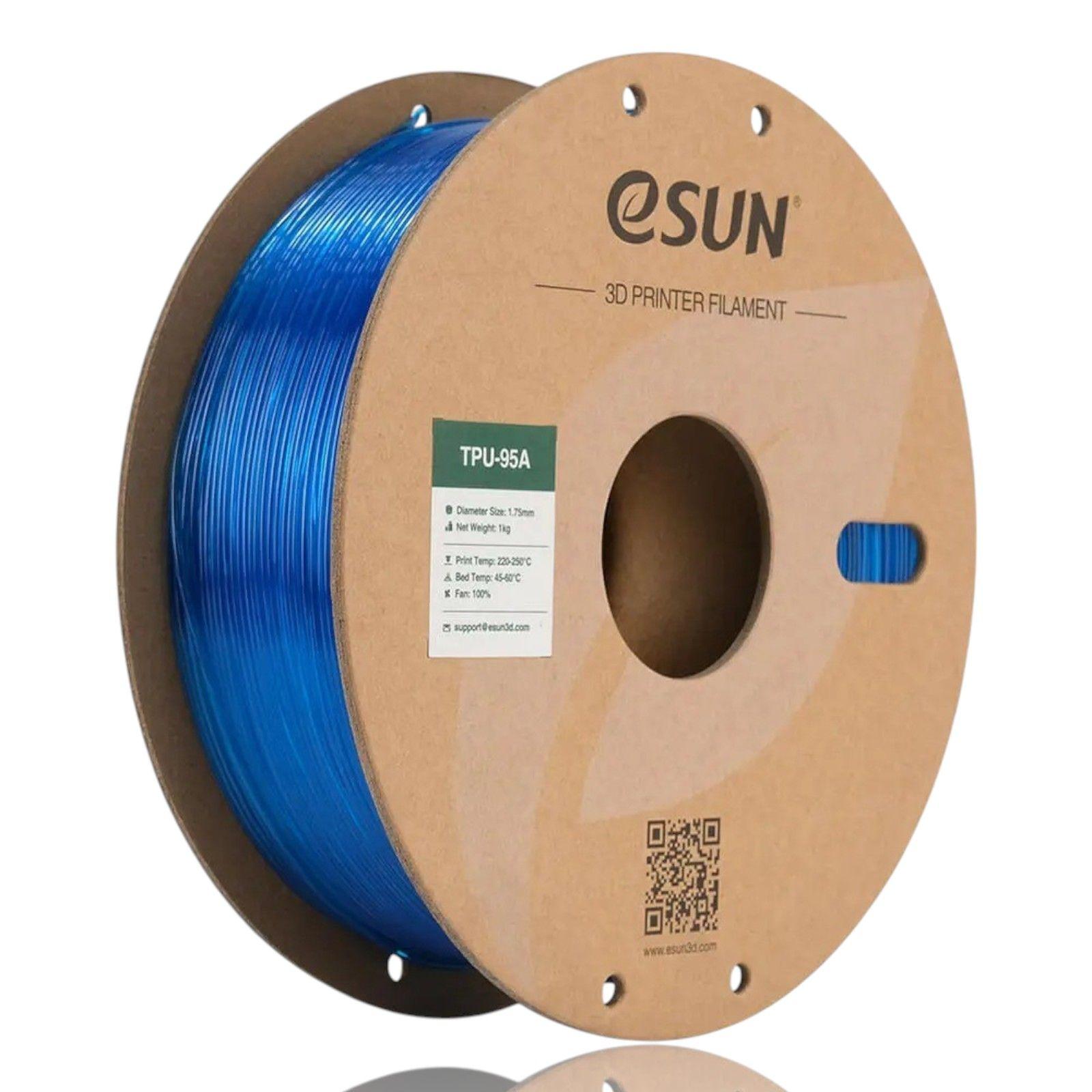Filamento de Impressão 3D ESUN eTPU-95A (Rosa Transparente)